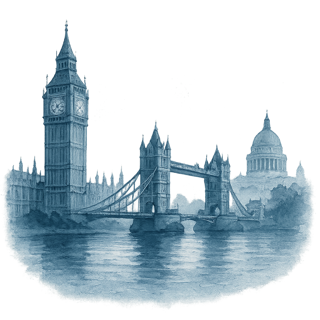 London skyline illustration